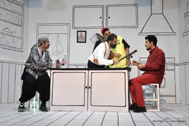 اجرای عموم نمایش «کله خران» در بیرجند- عکاس: مرتضی مرتضوی