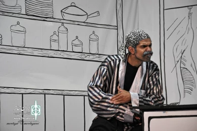 اجرای عموم نمایش «کله خران» در بیرجند- عکاس: مرتضی مرتضوی