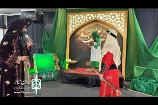 اجرای موفق مجلس شبیه‌خوانی و تعزیه حضرت علی‌اصغر در مسجد عاشورا بیرجند 5